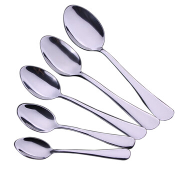 炊大皇汤匙餐具儿童小勺子汤勺不锈钢尖勺长14.5CM宽约3.9CM重量约24g