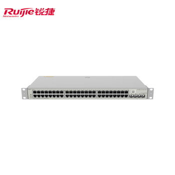 锐捷（Ruijie）48口千兆交换机二层网管接入 RG-NBS3100-48GT4SFP 4个千兆光口 企业监控工程高性能分流器