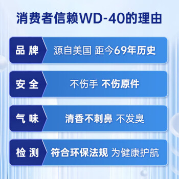 WD-40摩托车链条清洗剂wd40机车除锈清洁润滑防锈油自行车润滑油500ml