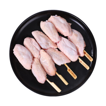 华都食品 原味鸡翅中串350g/袋 5串（赠撒料）烧烤食材