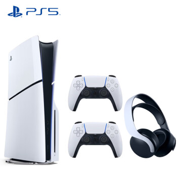 PlayStation5 索尼家用高清蓝光电视游戏机 PS5 国行 光驱版（双手柄+PlayStation PULSE 3D耳机组+直立支架）