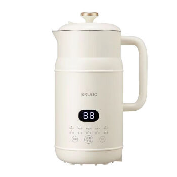 BRUNO 家用小型破壁机 豆浆机 1L 搅拌机榨汁机 BZK-DJ02 珍珠白