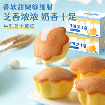 杏享 儿童牛乳芝士小蛋糕 250gx2箱装 独立小包装解馋零食品代早餐 