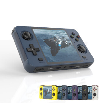 亚墨R40S开源掌机便携怀旧大屏PSP掌上游戏机复古GBA街机游戏 蓝色