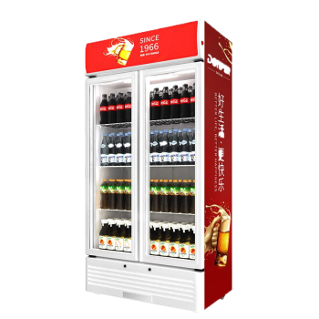 东贝(Donper)冷藏展示柜饮料柜双门保鲜柜超市便利店商用冰柜啤酒柜陈列柜冰箱HL-LC490Z