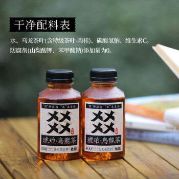 依能 乌龙茶饮料 添加特级肉桂 0糖0脂0卡 无糖饮料 350ml*6瓶 塑膜装