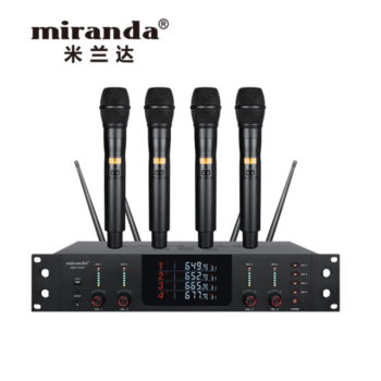 miranda 米兰达MDS-5400 一拖四U段真分集无线电容麦克风话筒舞台演出 手持系列