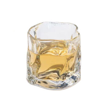 谦星 玻璃杯茶水杯威士忌洋酒啤酒杯果汁杯 透明款 5个