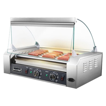 乐创（lecon）烤肠机商用热狗机 小吃店全自动台式烤肉肠火腿肠机5管 LC-KCJ02-5
