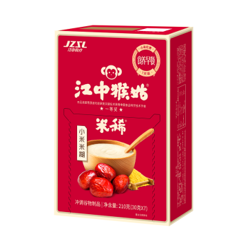 江中猴姑米稀小米红枣米糊7天装中老年人营养品养胃早餐女性猴菇流食