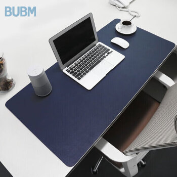 BUBM 鼠标垫超大号办公室桌垫笔记本电脑垫键盘垫办公写字台桌垫游戏家用垫子防水支持定制 130*65cm 宝蓝色