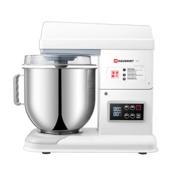 海氏（Hauswirt） M6 搅拌机厨师机商用家用大容量全自动和面机揉面机打蛋器 奶油机 白色7L