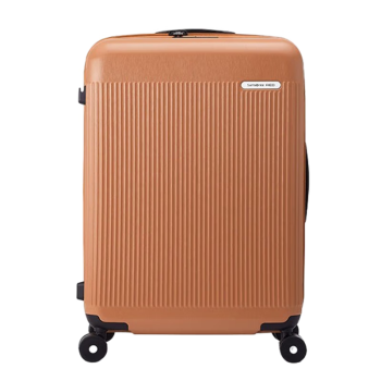 新秀丽（Samsonite）行李箱上新旅行箱时尚竖条纹登机箱拉杆箱NZ2*33001芥末黄20英寸