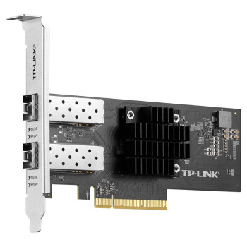 TP-LINK普联 TL-NT522F 10G高速SFP+光口 双口万兆台式电脑服务器内置PCI-E光纤有线网卡