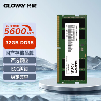 光威（Gloway）32GB DDR5 5600 笔记本内存条 天策S系列 助力AI