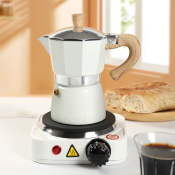 美菱摩卡壶家用煮咖啡壶意式浓缩咖啡机摩卡咖啡萃取壶