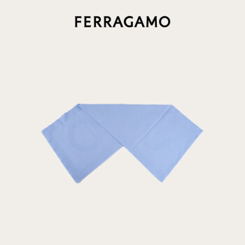 菲拉格慕（Ferragamo）女士蓝色围巾 0776248