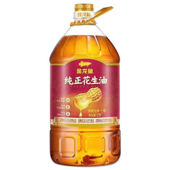 金龙鱼 纯正花生油5L 物理压榨一级