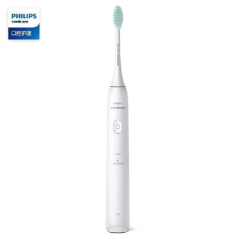 飞利浦（PHILIPS）电动牙刷声波震动牙刷成人电动牙刷 两种模式 轻羽白 HX2421/02
