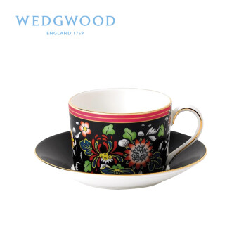 WEDGWOOD威基伍德 漫游美境杯碟套组 单人骨瓷欧式下午茶咖啡具 东方珍宝