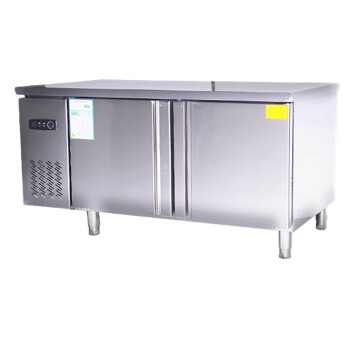 TYXKJ不锈钢一体式带工作台冰柜商用卧式保鲜双温冷藏冷冻柜厨房操作台   1.5米双温工作台豪华款