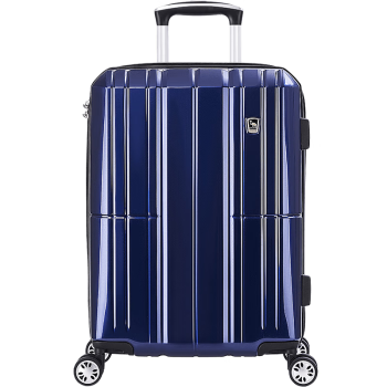 爱华仕大容量行李箱24英寸女拉杆箱男万向轮密码学生PC旅行箱皮箱子蓝色