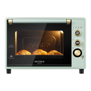柏翠（petrus）电烤箱 家用40L容量 搪瓷内胆 独立控温 热风循环PE3040GLC 企业团购