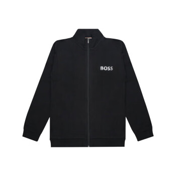 雨果博斯（HUGO BOSS）男士拉链夹克外套50469700  001黑色 XL