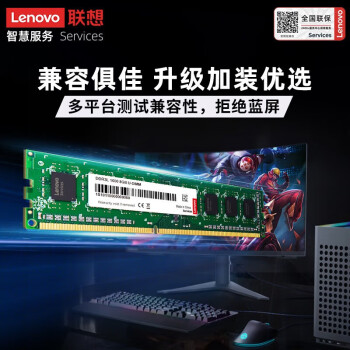 联想（Lenovo） 原装 DDR3 台式机内存条 适用联想戴尔华硕惠普 台式机 8G DDR3(标压)-1600MHZ