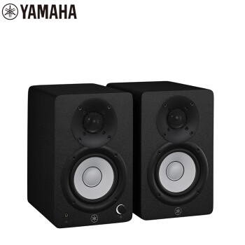 雅马哈（Yamaha）HS4 有源监听音箱经典白盆儿录音棚工作室家用有源专业音箱专业音响 黑色（一对）