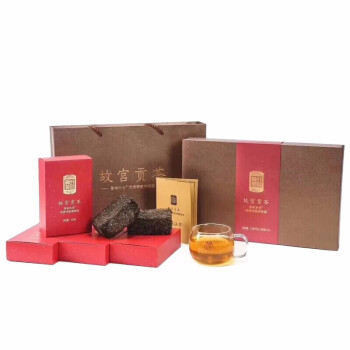中茶安化黑茶 2018年故宫贡茶戊戌手筑茯砖茶 1.58kg/盒