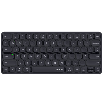 雷柏（Rapoo）E9000G升级款 78键无线/蓝牙多模键盘 刀锋超薄紧凑便携无线键盘 电脑笔记本商务办公键盘 深灰