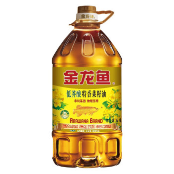 金龙鱼 食用油 特香低芥酸菜籽油5L 非转基因 物理压榨