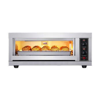 苏勒 大型烘培商用电烤箱燃气大容量热风循环专业风炉二层二盘双层披萨 旋钮基础款一层一盘烤箱