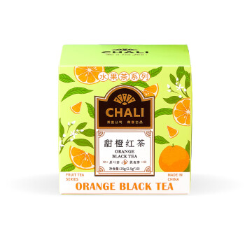 CHALI 高端袋泡茶甜橙红茶 酸甜花果花草水果茶 25g/盒 *2