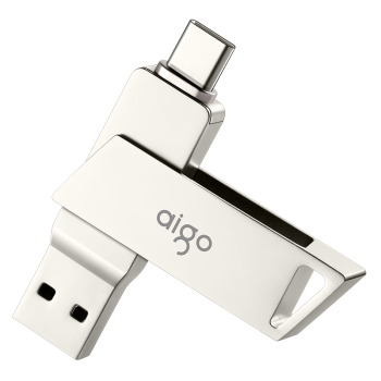 爱国者（aigo）64GB Type-C手机U盘 U350 高速两用 双接口U盘 USB3.2 OTG 安卓苹果笔记本电脑通用优盘