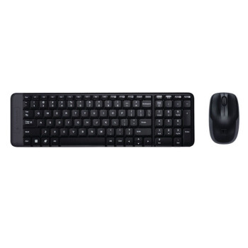 罗技（Logitech）MK220 键鼠套装 无线键鼠套装 办公键鼠套装 带无线2.4G接收器黑色1套