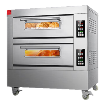 德玛仕（DEMASHI）烤箱商用大型烘焙 披萨面包蛋糕月饼烤箱 电烤箱 两层四盘 EB-J4D-Z带石板【免费安装】