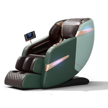 勒德威F960按摩椅家用全身双SL导轨多功能全自动豪华沙发椅苹果棕