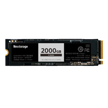 Nextorage 2TB SSD固态硬盘 M.2接口(NVMe协议PCIe 4.0 x4)高端电竞游戏系列(G系列) NE1N2TB