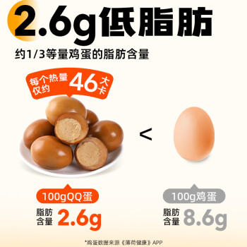 清宜 低脂鸡肉丸卤蛋38g*10个 即食鸡蛋方便速食高蛋白独立包装卡零食