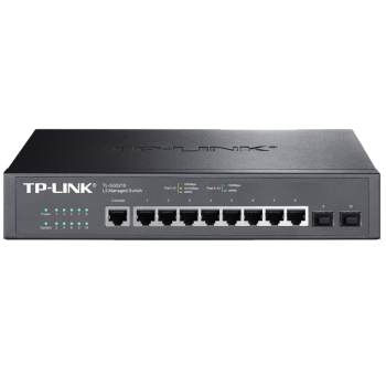 普联（TP-LINK）10口全千兆三层交换机8电口带2光纤光口可网管VLAN网络汇聚核心组网企业级网线分线器TL-SG5210