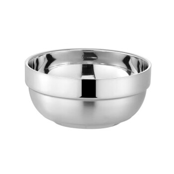 BO HuI不锈钢碗双层隔热商用学生汤碗食堂饭碗 304铂金碗11.5cm