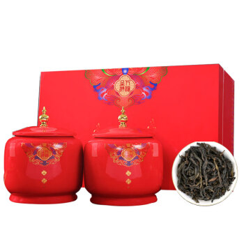 雨一直下武夷山大红袍茶叶散装乌龙茶浓香型300克礼盒装