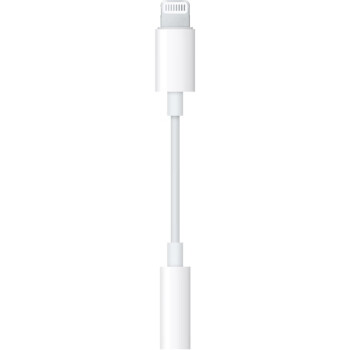 Apple苹果 Lightning/闪电 转 3.5毫米耳机插孔转换器 手机 平板 转接头 适用于iPhone/iPad