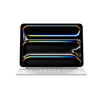 Apple 妙控键盘 - 适用于 11 英寸 iPad Pro (M4) - 中文 (拼音) - 白色 MWR03CH/A*企业专享