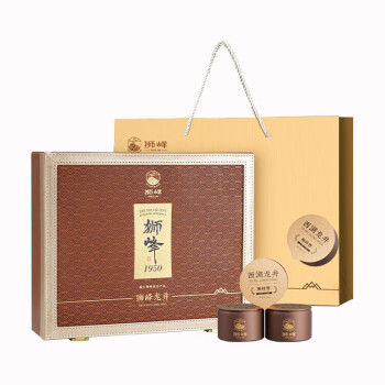 狮峰西湖龙井狮龙大观 贰号礼盒100g 精品茶叶 新茶