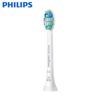 飞利浦（PHILIPS）家用电动牙刷头HX9021/67 牙菌斑洁净1支装 适配HX6730/6761/6806/6807/3714/3734机身白色