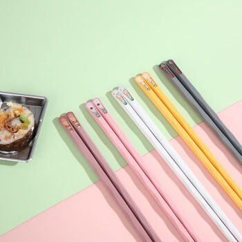 利瑞芬日式风格筷子厂家家用高颜值分餐指甲筷国潮家庭滴胶筷