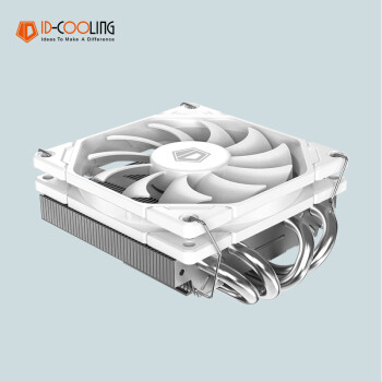 ID-COOLING （酷凛）下压式CPU风冷散热器 4热管直触  适用LGA1200/1700/AM4/5 ITX机箱 NAS IS-40X V3 WHITE